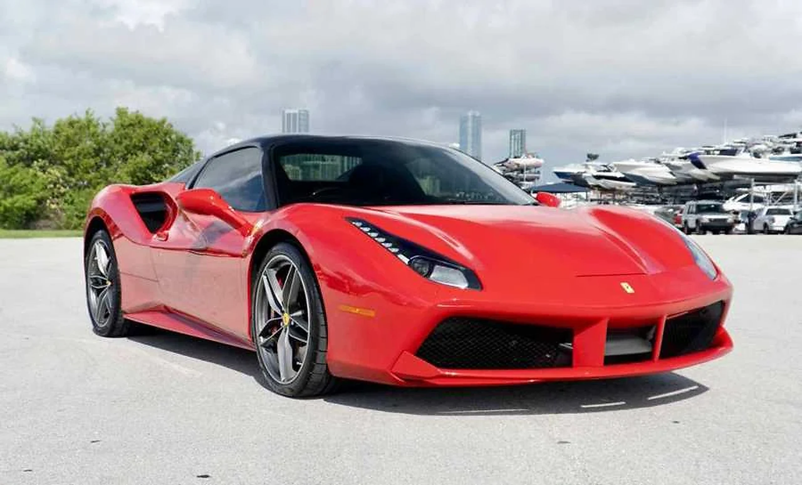 Ferrari 488 GTB detail relevant to multi-car exotic rental coordination on MIA / LUX