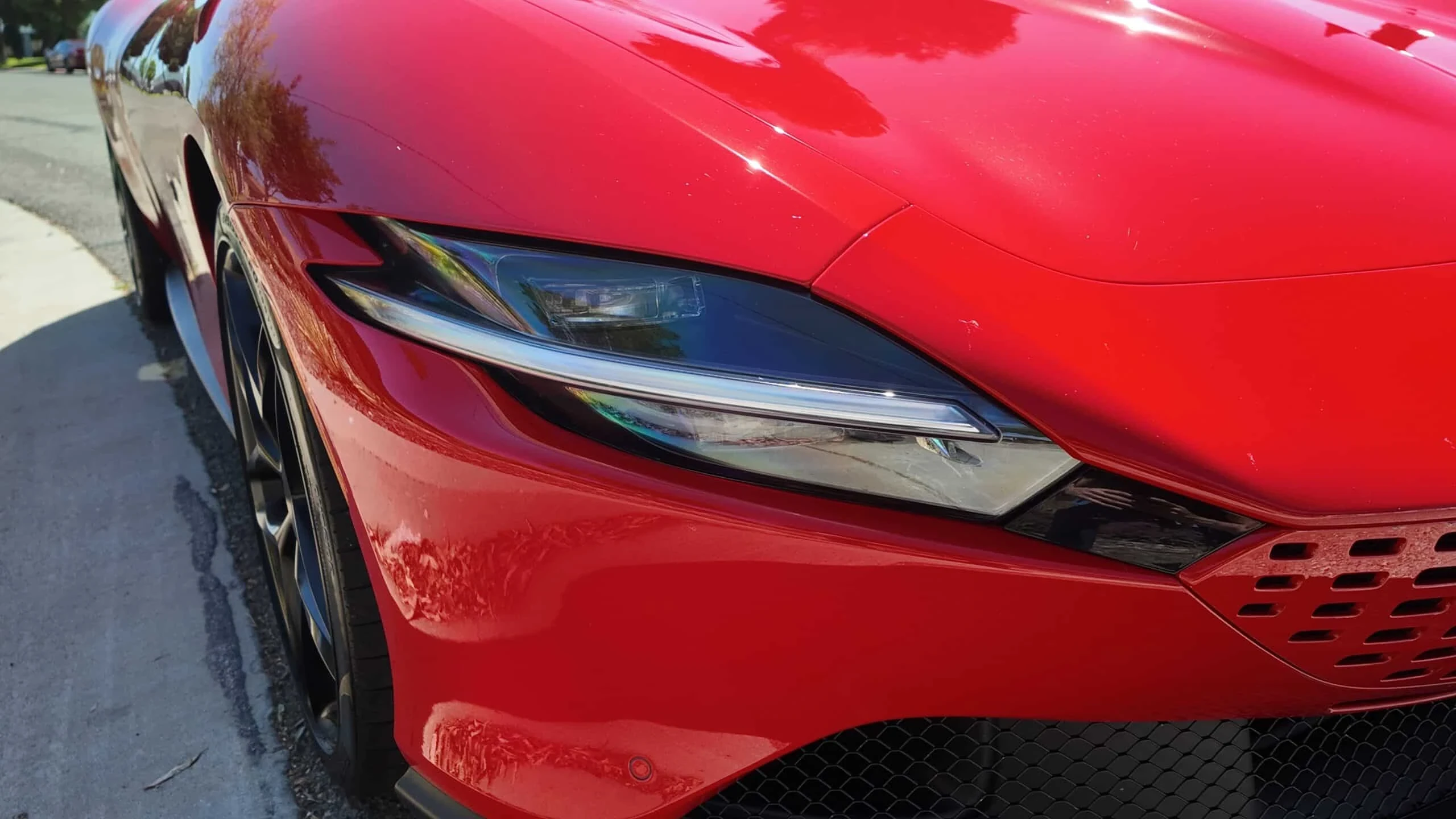 Ferrari Roma detail relevant to one-way miami car delivery requests on MIA / LUX