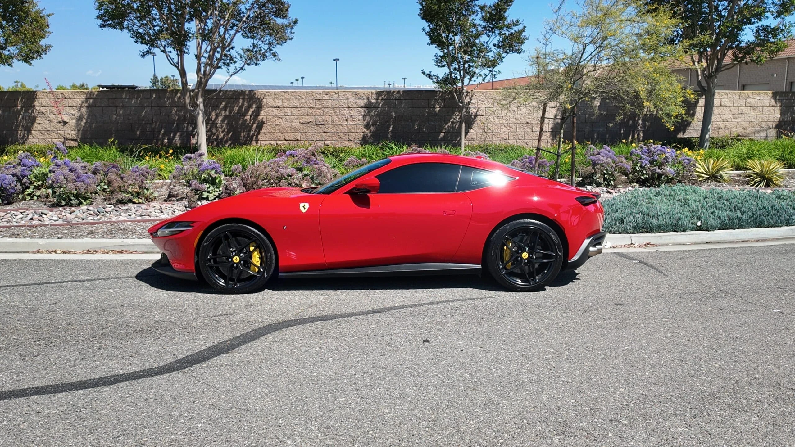 Ferrari Roma detail relevant to grand-touring car rentals on MIA / LUX