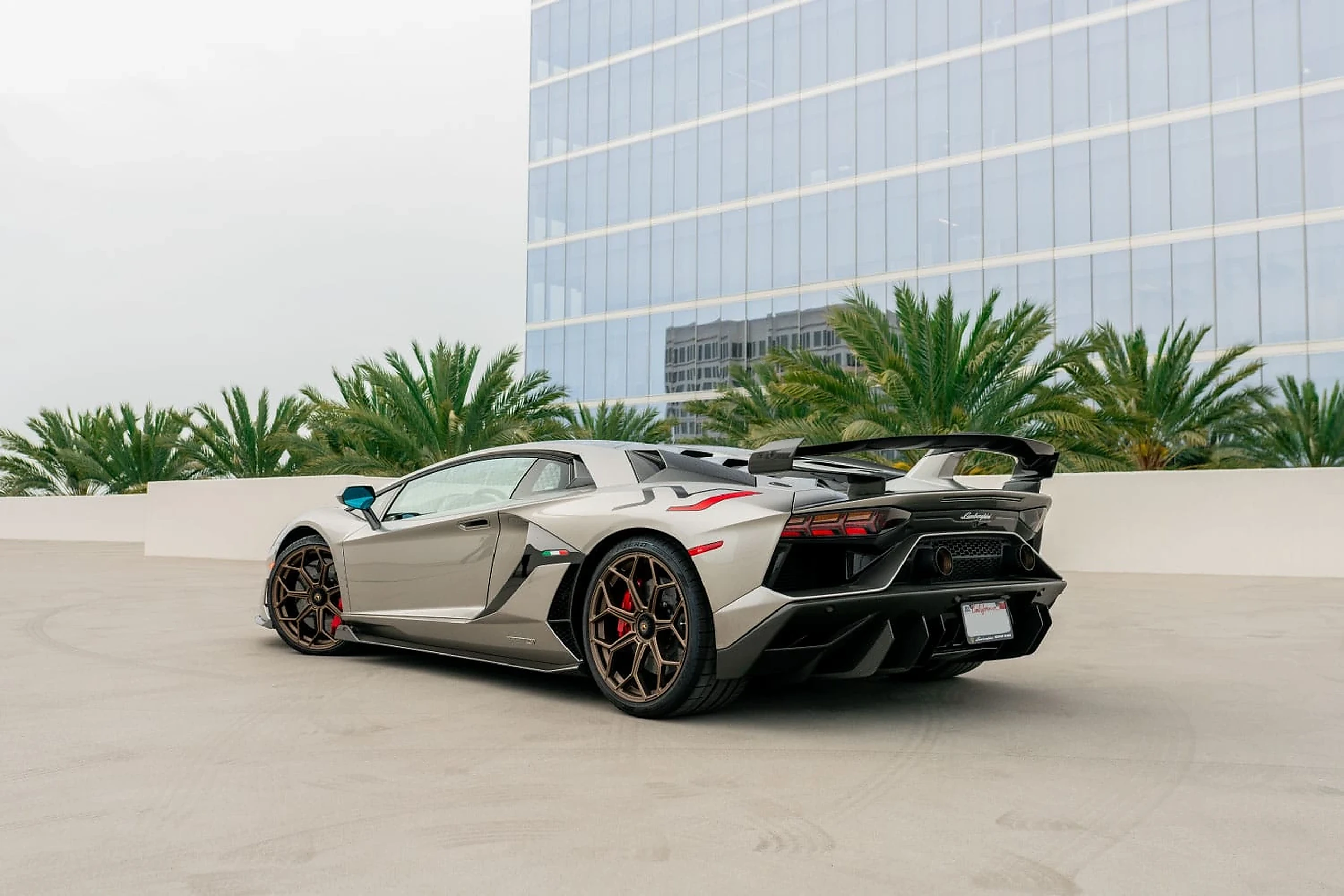 Lamborghini Aventador SVJ for v12 exotic car rentals — luxury car rental Miami airport